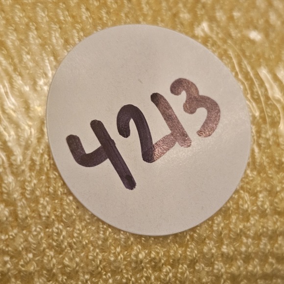 All at Once Sweater Womens Medium Yellow Waffle Knit Lace Up Tie Neck Tunic Top - Picture 15 of 15